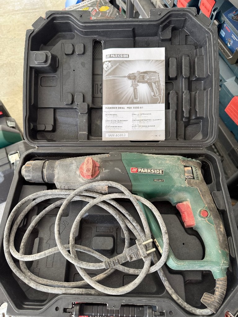 Marteau perforateur burineur Parkside, Ophalen, Gebruikt, Boor- en/of Breekhamer, Klopboormechanisme
