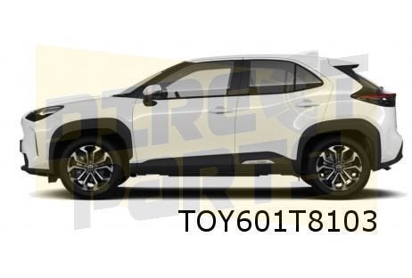 Toyota Yaris Cross (8/21-) (MXP) wielkuiplijst portier Links, Neuf, -, Toyota, -