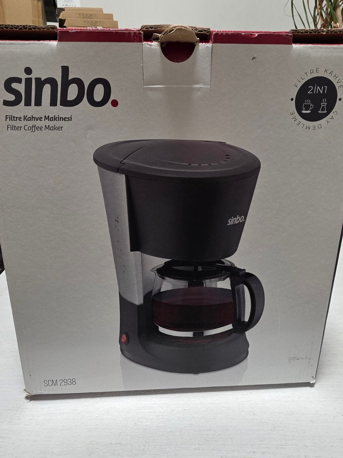 nieuw compact filterkoffiezetapparaat „Sinbo SCM 2938“, Ophalen of Verzenden, Nieuw