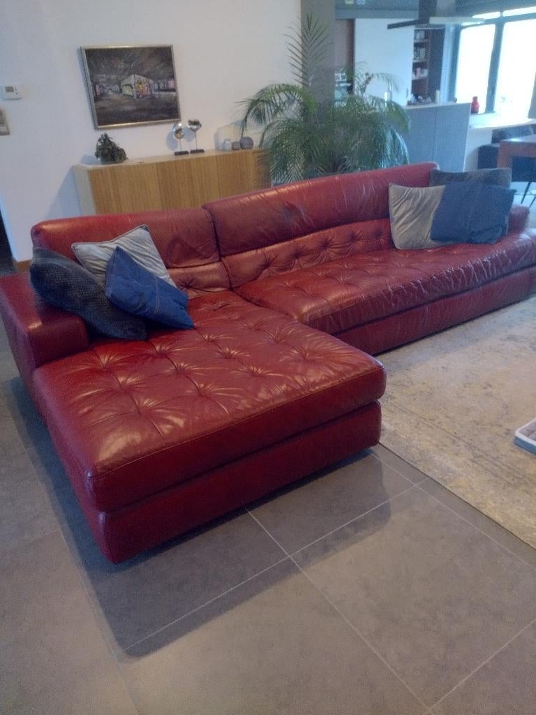 bordeaux leder salon op te halen GRATIS, Ophalen, Gebruikt, Leer