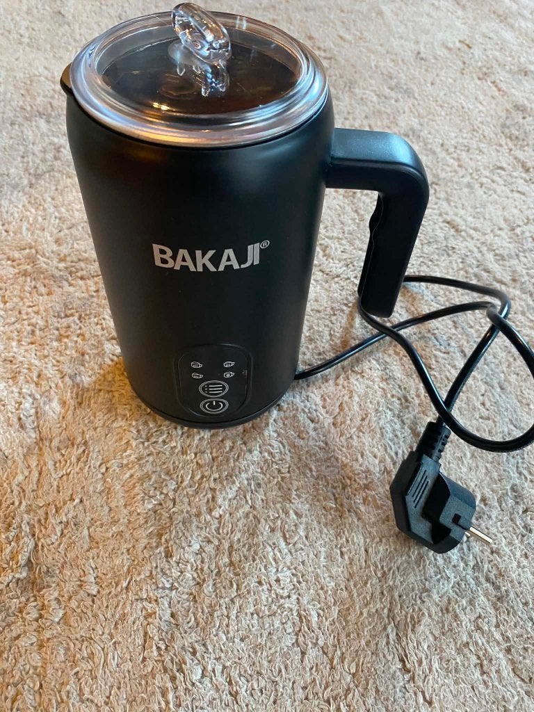 BAKAJI 4-in-1 elektrische melkopschuimer, Elektronische apparatuur, Melkopschuimers, Elektrische melkopschuimer, Nieuw, Ophalen of Verzenden