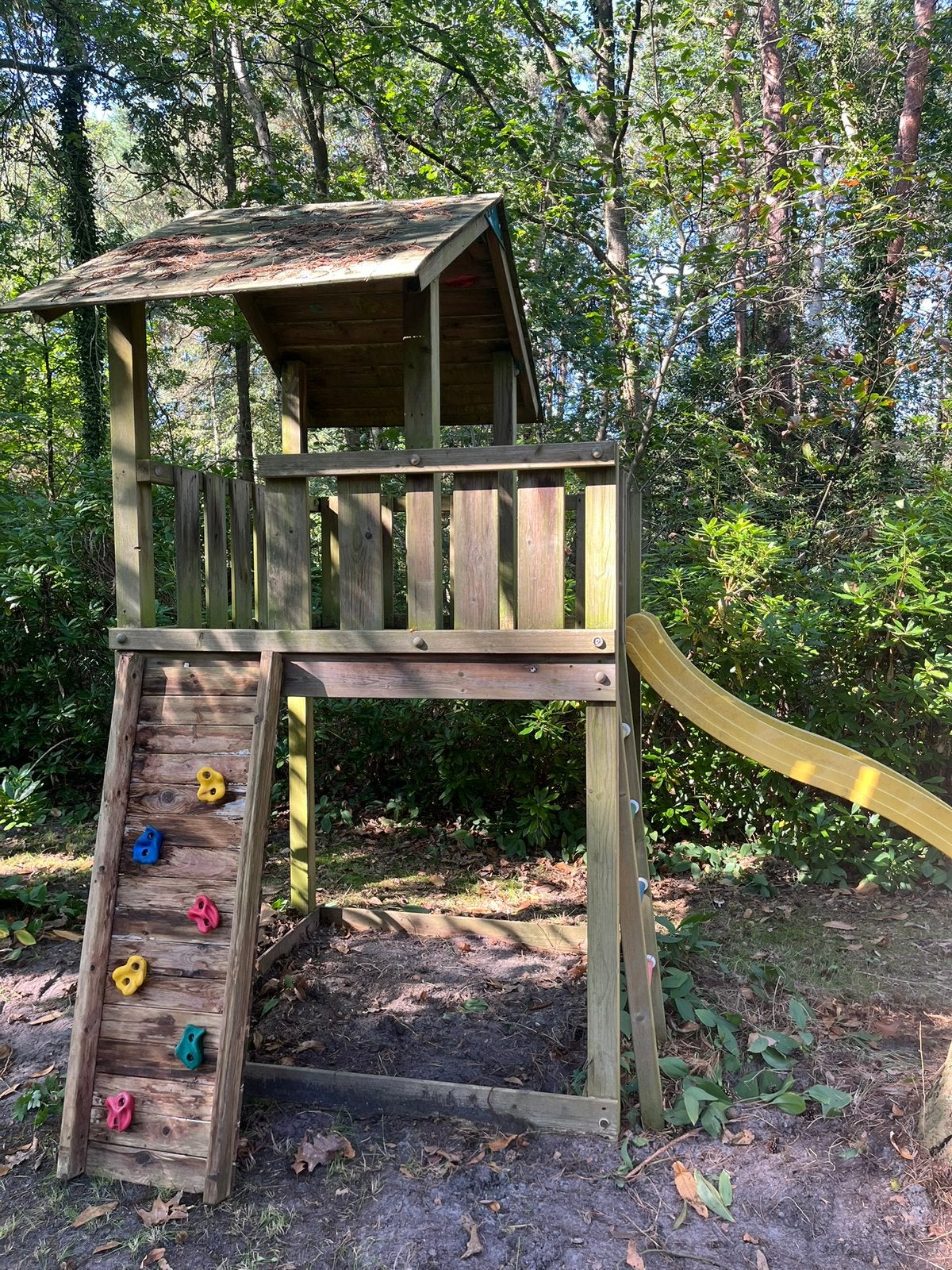 Houten speeltuin Jungle Gym, Ophalen, Gebruikt
