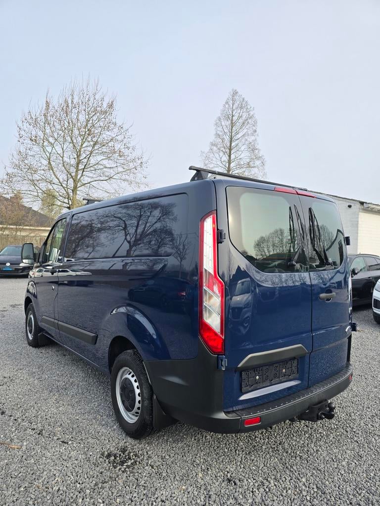 **FORD TRANSIT CUSTOM 2.0TDCI//LICHTEVRACHT-AIRCO/TREKHAAK**, Auto's, Voorwielaandrijving, 4 cilinders, Bedrijf, Grijs