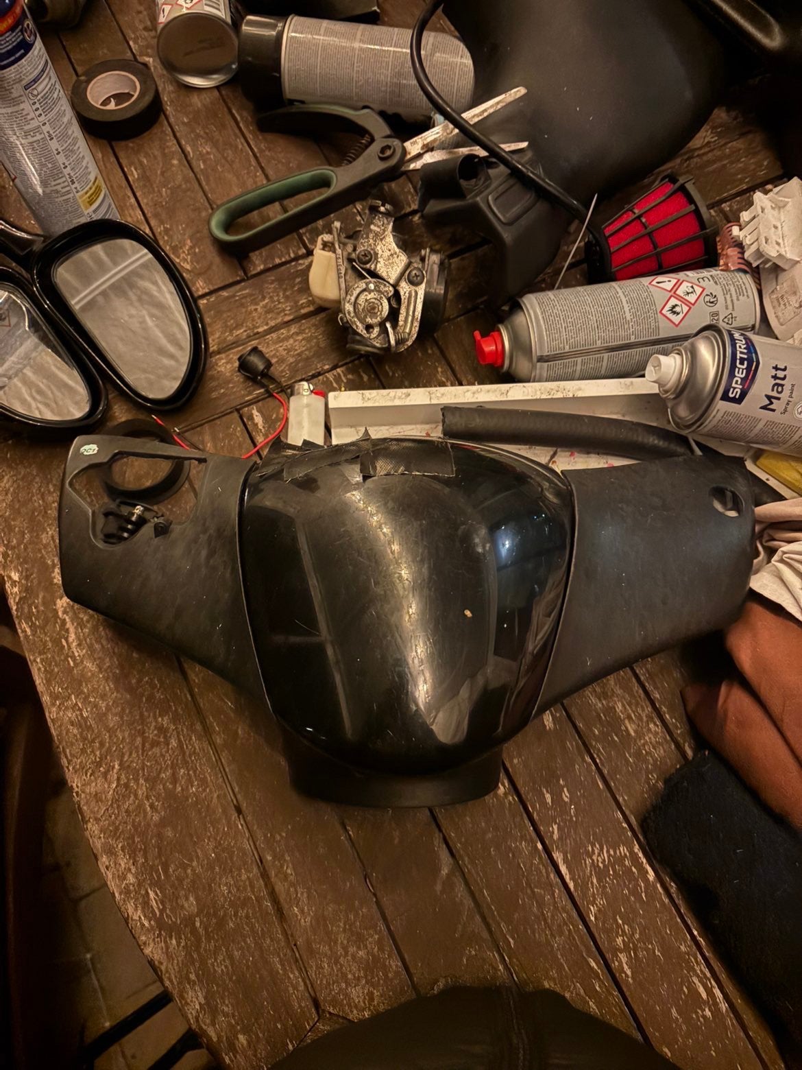 Originele Piaggio Zip stuurkap met scherm | Alleen los, Vélos & Vélomoteurs, Enlèvement ou Envoi, Utilisé, Capot