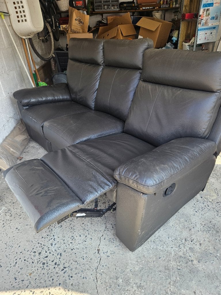 GRATIS zetel met relax, Huis en Inrichting, Ophalen, Gebruikt, 150 tot 200 cm, Driepersoons