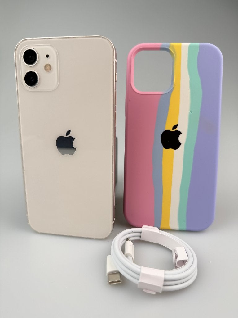 iPhone 12, 64 GB, wit, batterij 90%, Telecommunicatie, Mobiele telefoons | Apple iPhone, Wit, Ophalen of Verzenden, Zo goed als nieuw