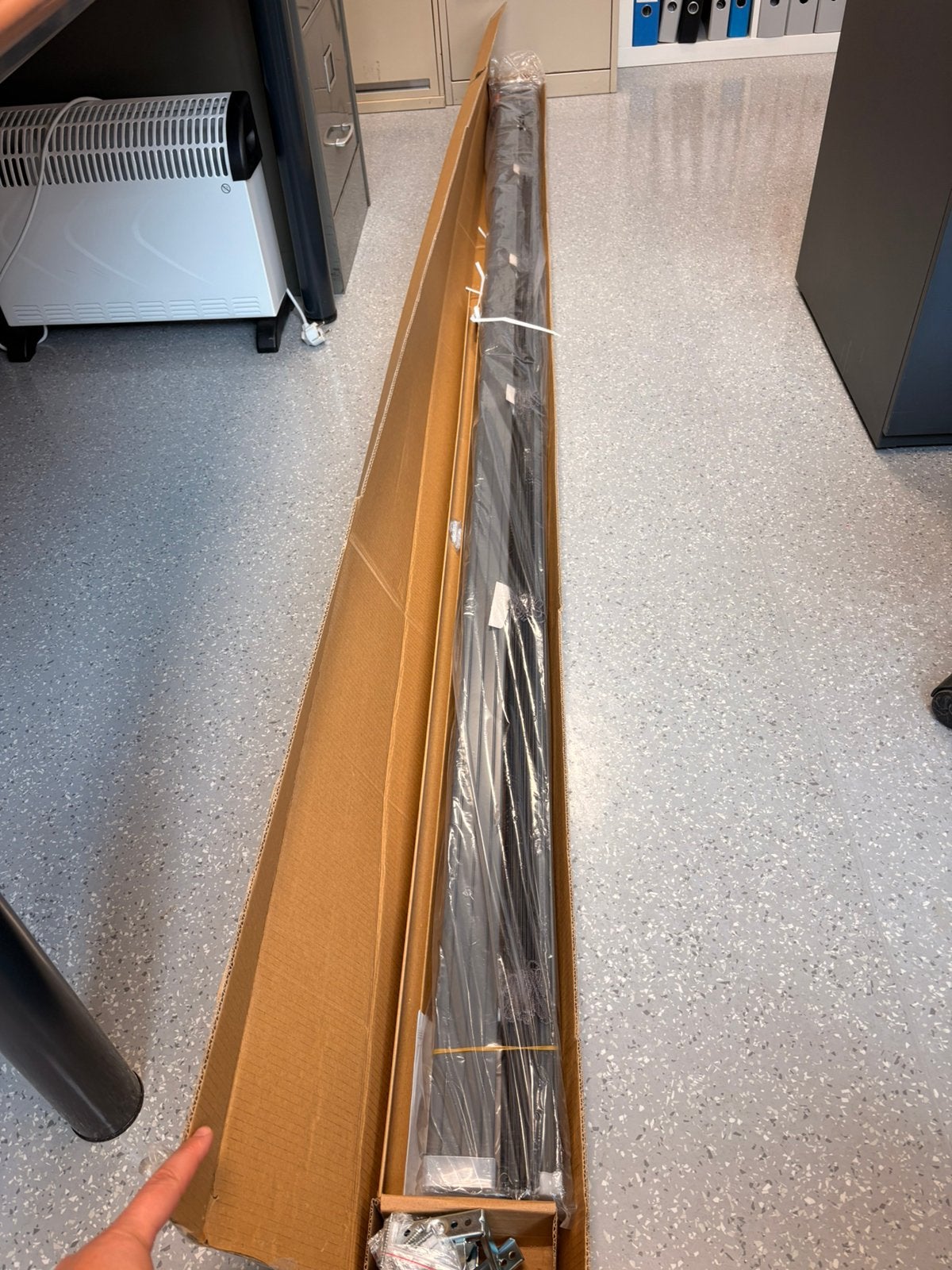 Store neuf 265 cms long sur 165 haut, Huis en Inrichting, Ophalen, Zo goed als nieuw, Grijs