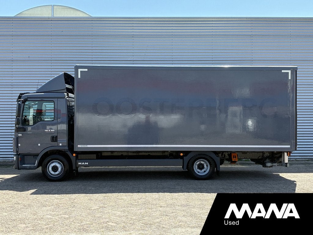 MAN TGL 8.160 4x2 BB Bakwagen Automaat Laadklep 1500 kg Zijd, Auto's, Automaat, Euro 6, MAN, Bedrijf