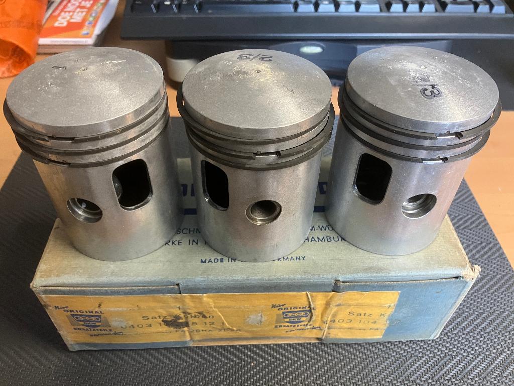Set originele zuigers Auto Union DKW 3=6 F91 F93 F94 Munga, Auto-onderdelen, Ophalen of Verzenden, Nieuw