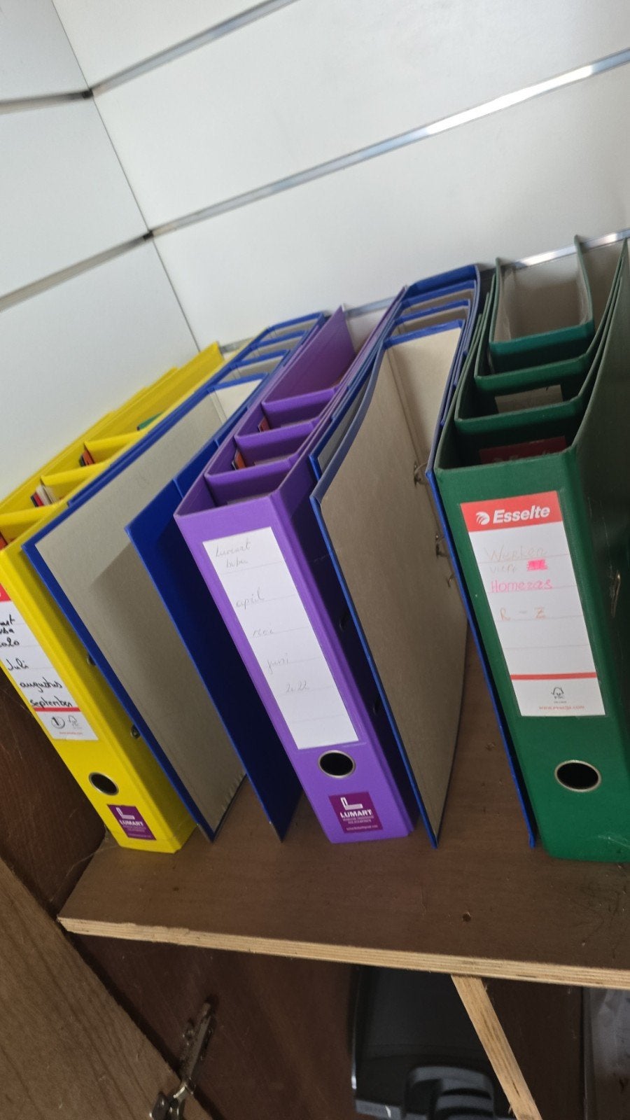 classeurs gratis, Ophalen, Gebruikt