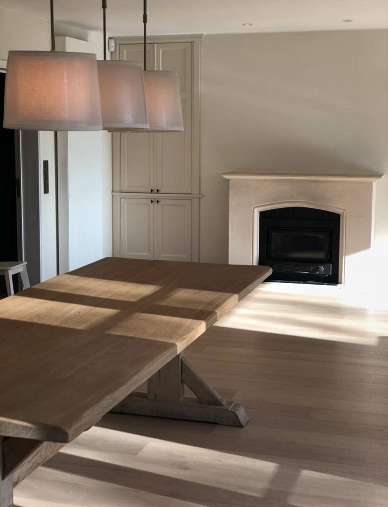 Grote massief eikenhouten tafel 270x100 — 599€ te bespreken, Huis en Inrichting, Tafels | Eettafels, Ophalen, Gebruikt, Eikenhout