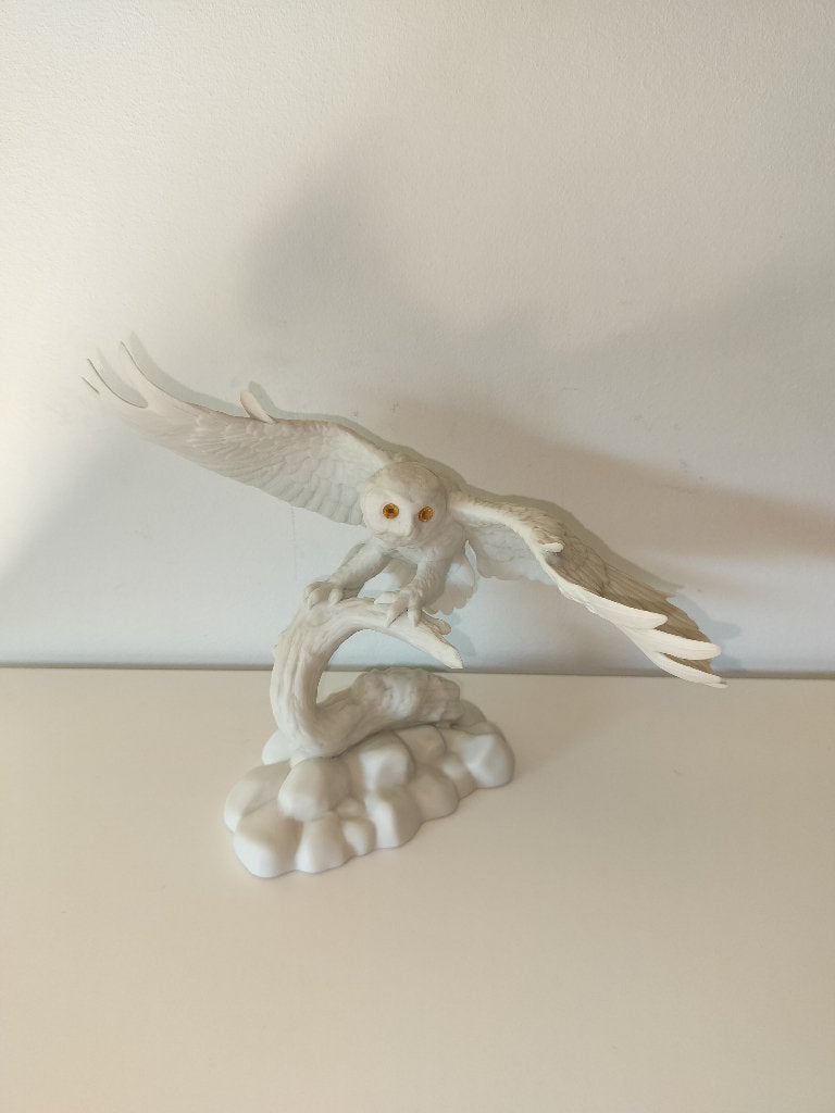 Porselein Sneeuwvalk - Franklin Mint - Jonathan Bronson, Ophalen, Zo goed als nieuw, Dier