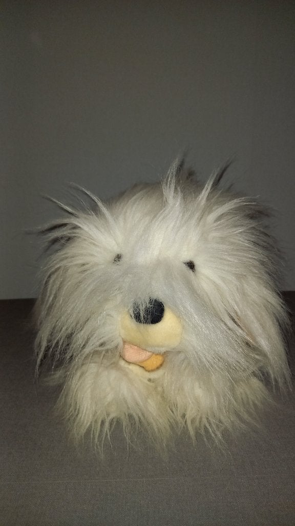 Vintage Samson handpop knuffel, Kinderen en Baby's, Ophalen of Verzenden, Gebruikt, Hond, Nicotoy