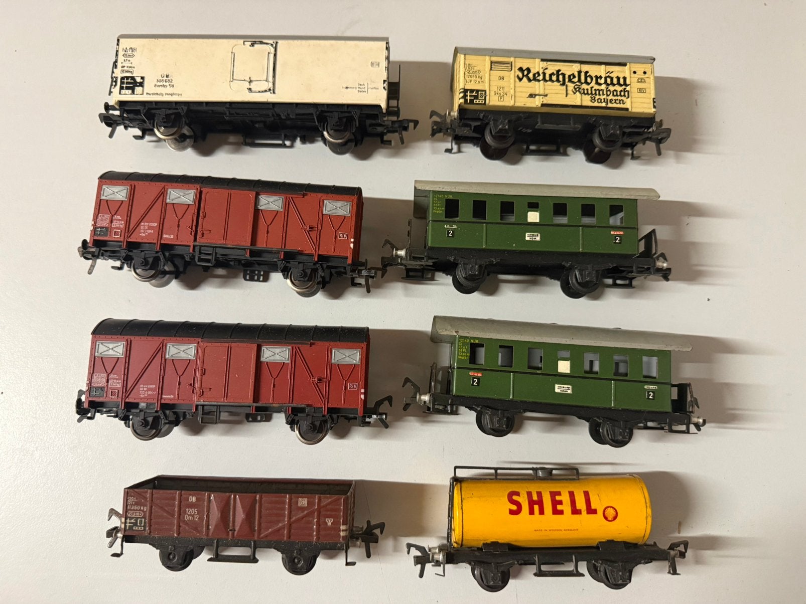 8 wagons de marchandises Fleischmann d'époque HO, Hobby & Loisirs créatifs, Enlèvement ou Envoi, Utilisé, Wagon, Fleischmann