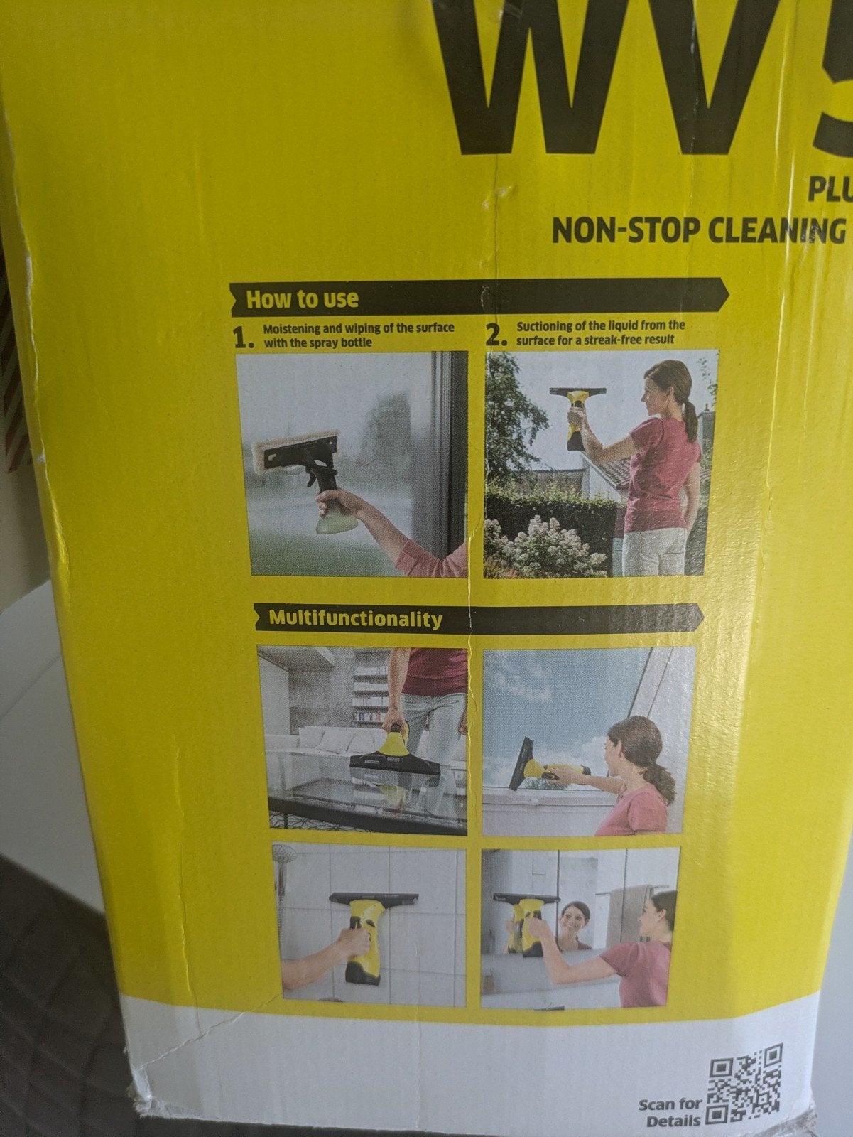 Karcher electrische window vac met oplader, Ophalen