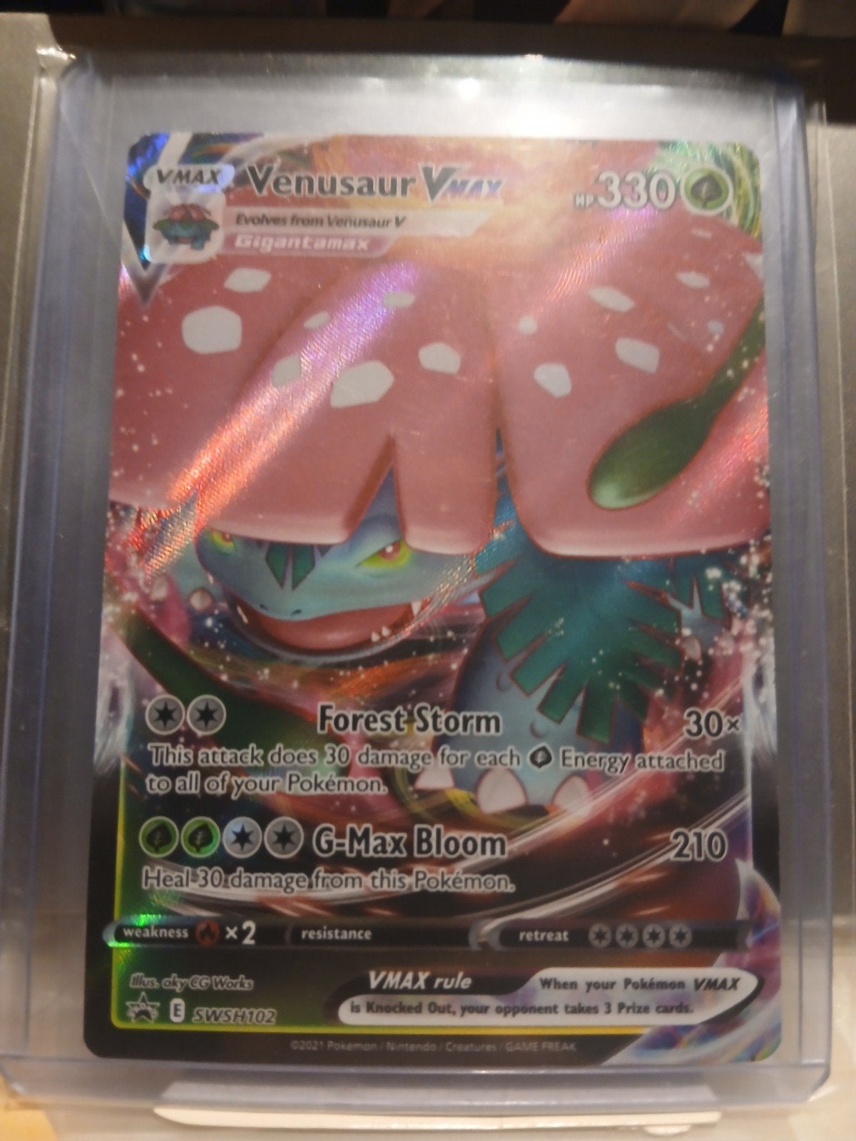 venusaur vmax SWSH102 pokemon Sword & Shield promo, Enlèvement ou Envoi, Neuf, Cartes en vrac, Foil