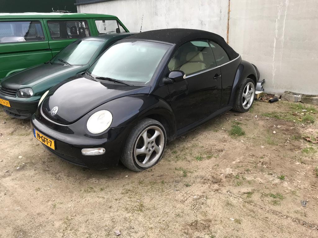 New Beetle Cabrio moet weg, Auto's, Volkswagen, Bedrijf, Te koop, Beetle (Kever), Airconditioning, Open dak, Zetelverwarming, Trekhaak