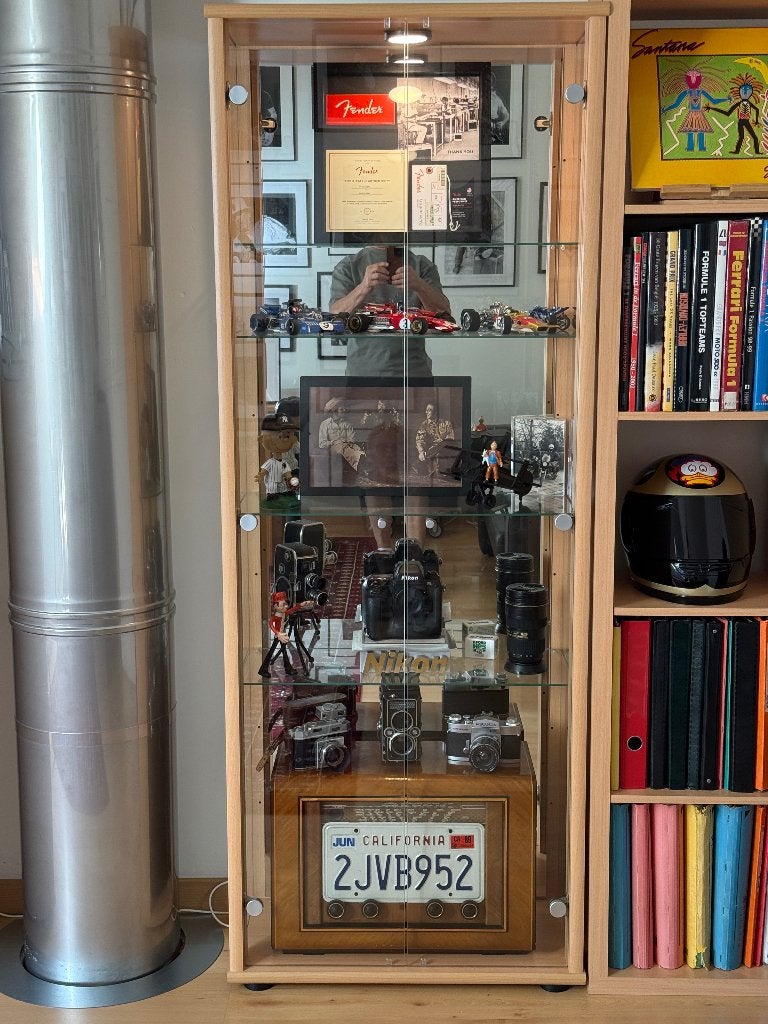 Vitrine kast, Huis en Inrichting, Ophalen, Met deur(en), Overige houtsoorten, 50 tot 100 cm