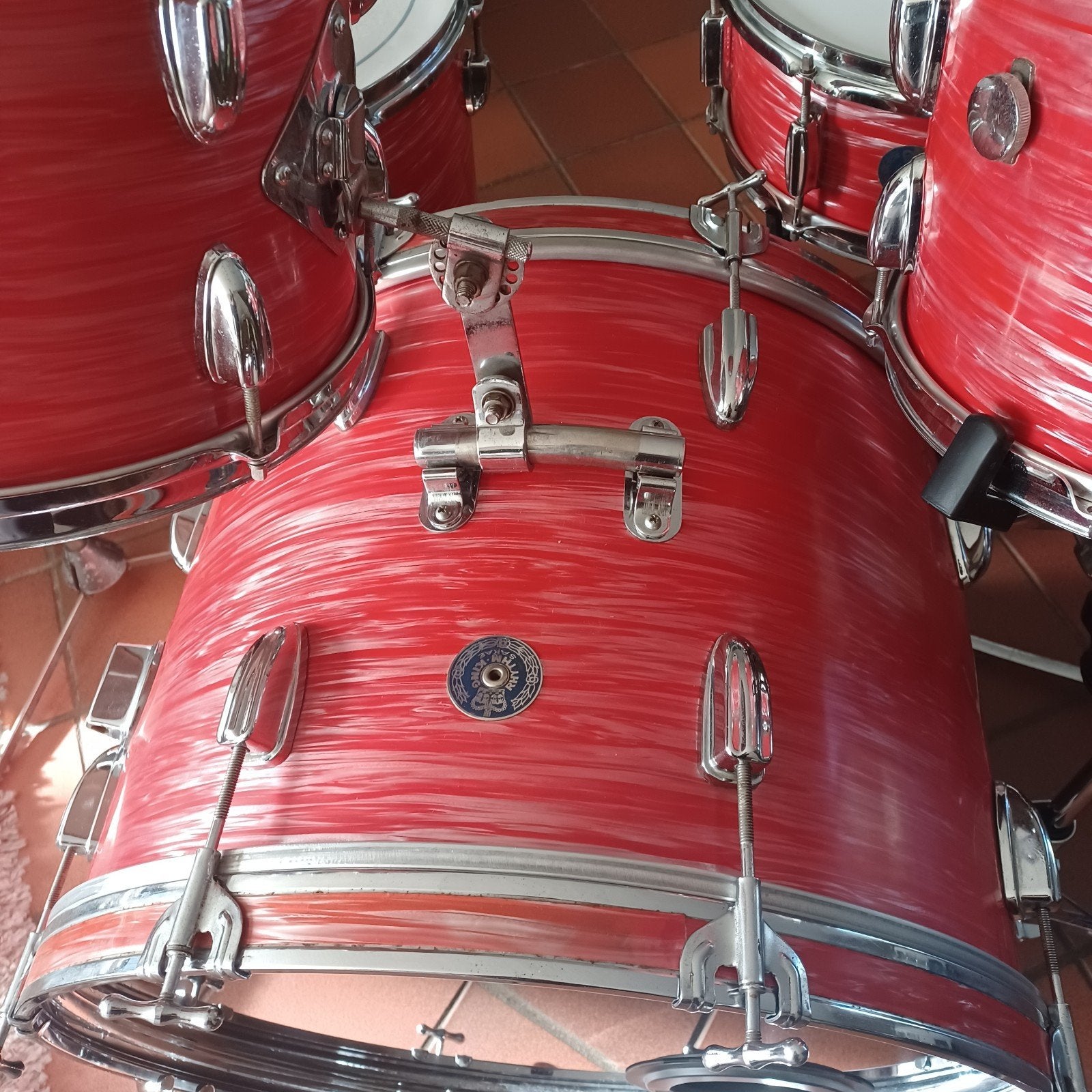 Sakae rhythm king drumstel vintage jaren 60 in zgst, Ophalen, Zo goed als nieuw