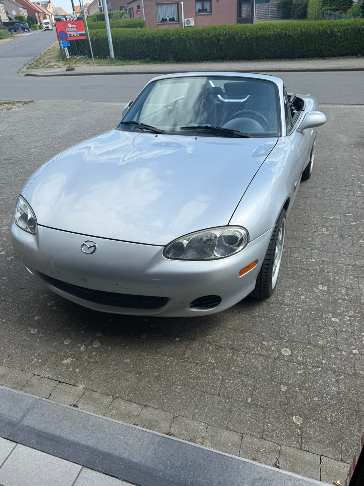 Mazda mx5 nb, Auto's, Achterwielaandrijving, Zwart, Cabriolet, Leder en Stof