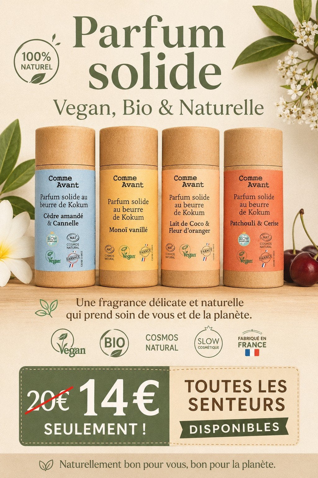 PARFUM COMME AVANT, Enlèvement