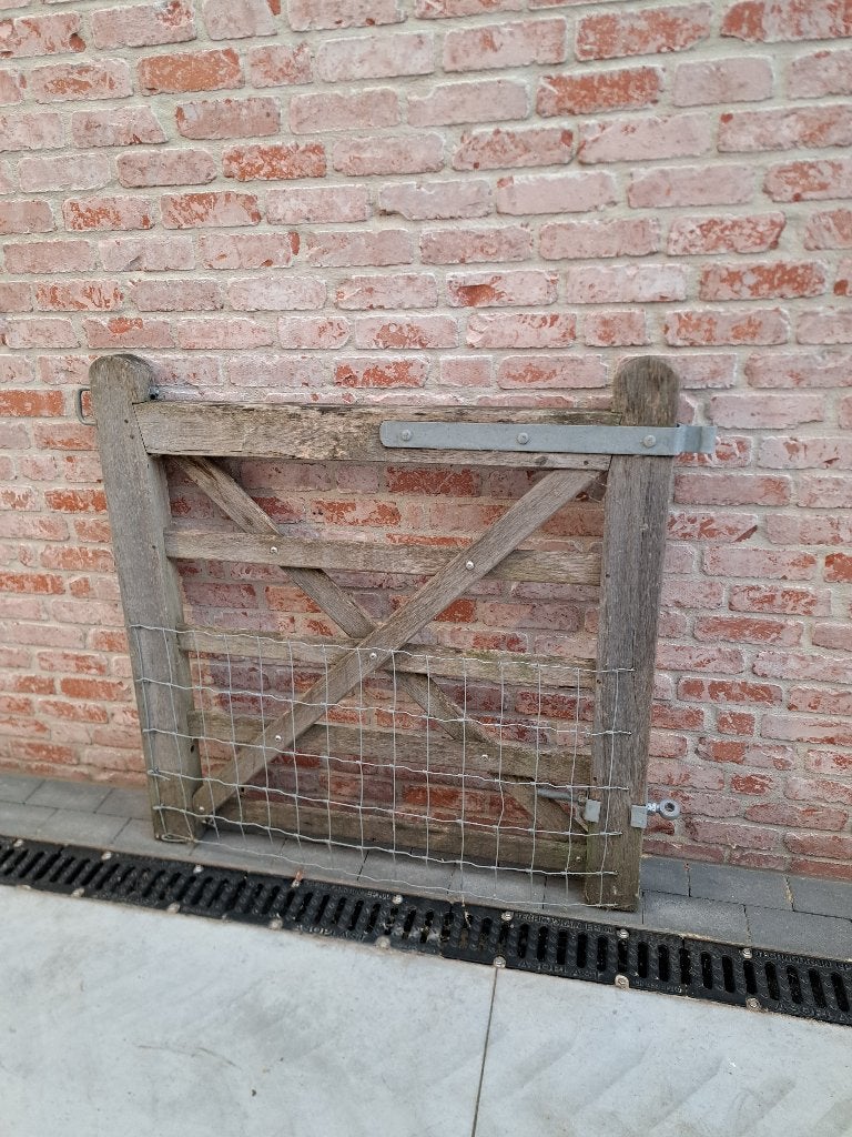 Eiken poort, Enlèvement, Comme neuf, Bois, Porte du jardin