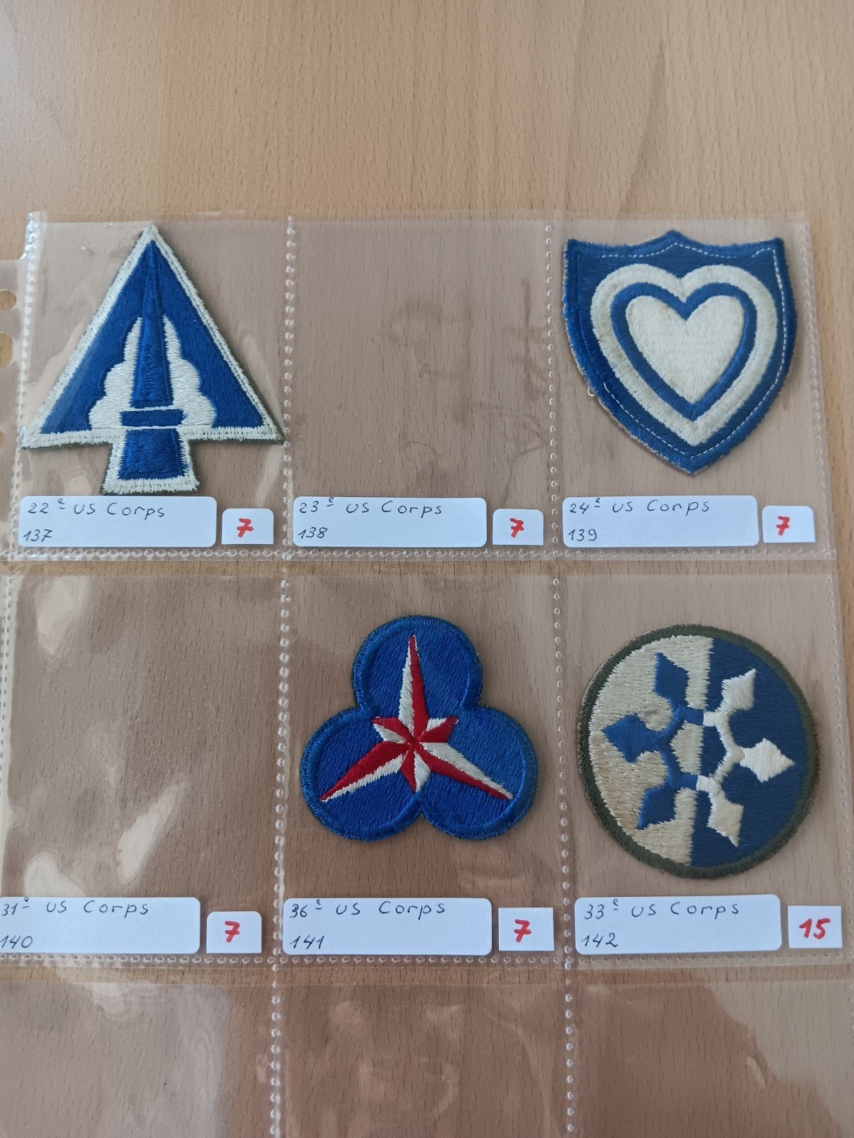 Us ww2 patches, Ophalen of Verzenden