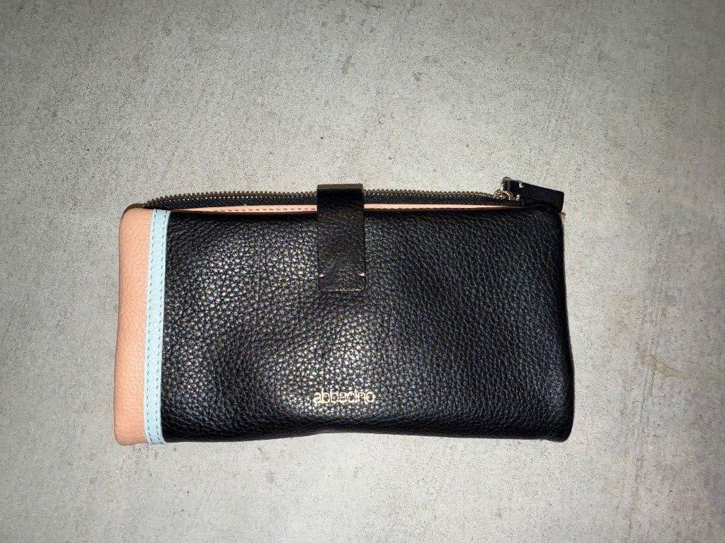 Portefeuille Abbacino noir/rose, Handtassen en Accessoires, Portemonnees, Ophalen of Verzenden, Nieuw, Zwart, Met knipsluiting