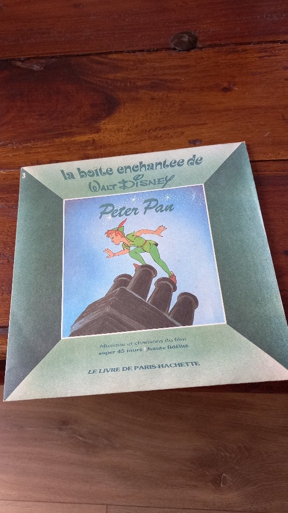 Vinyl (45t) disney musique et chanson du film "peter pan", Verzamelen, Disney, Ophalen, Zo goed als nieuw, Overige typen