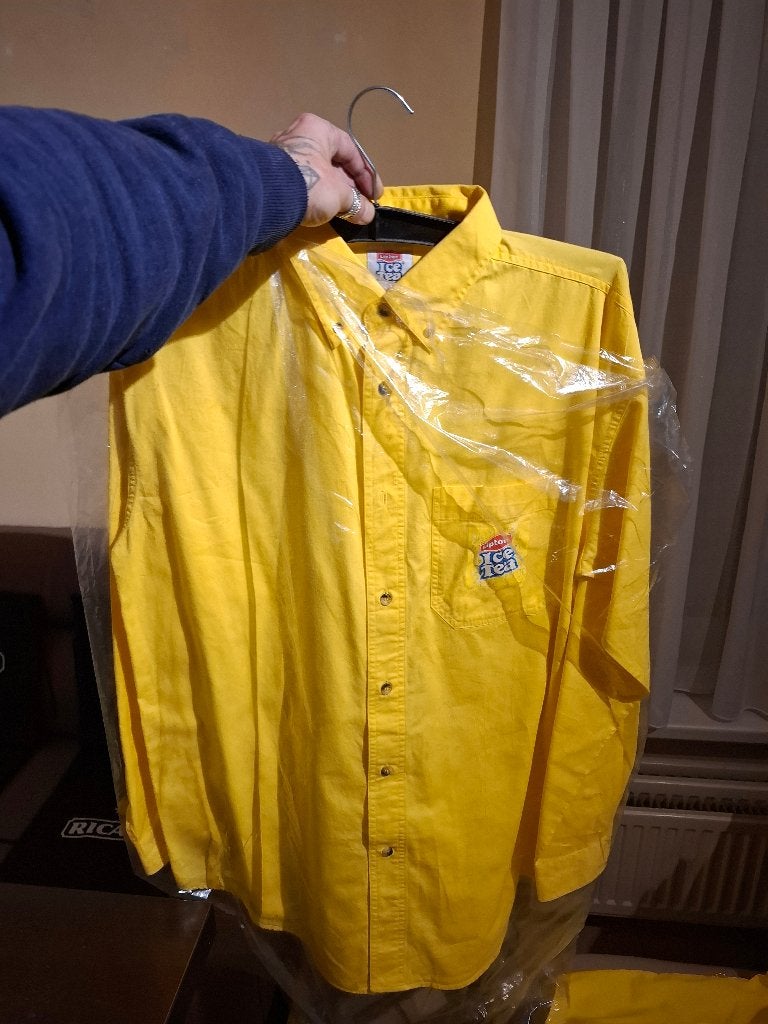 4 Lipton icetea Nieuwe Hemden large, Kleding | Heren, Lipton icetea, Overige kleuren, Nieuw, Ophalen of Verzenden