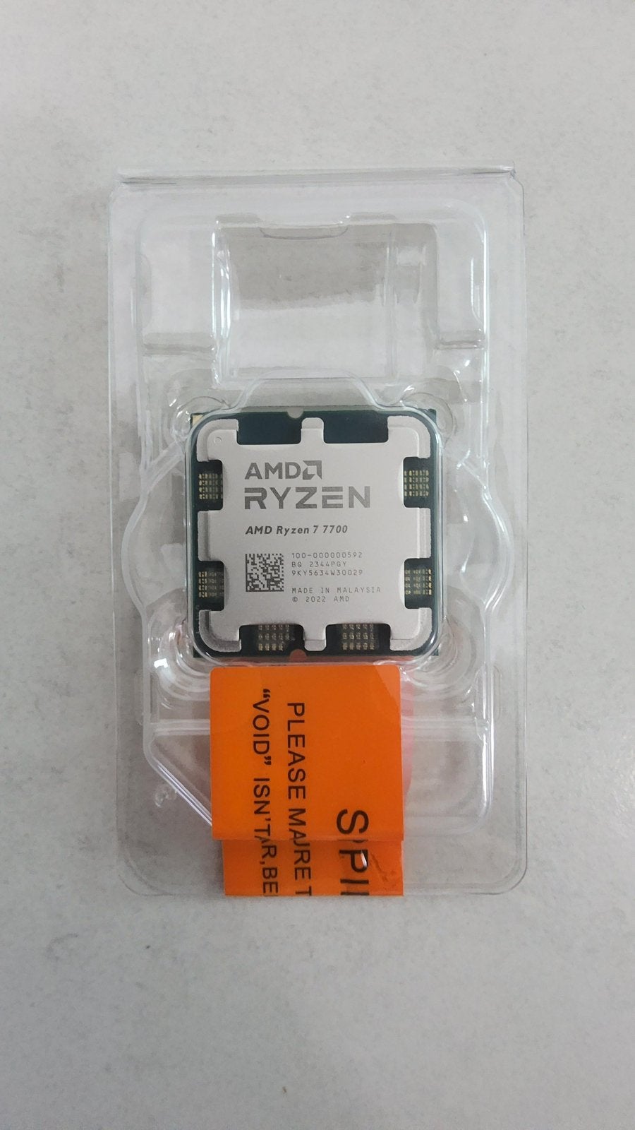 Ryzen 7 7700, Enlèvement ou Envoi, Comme neuf