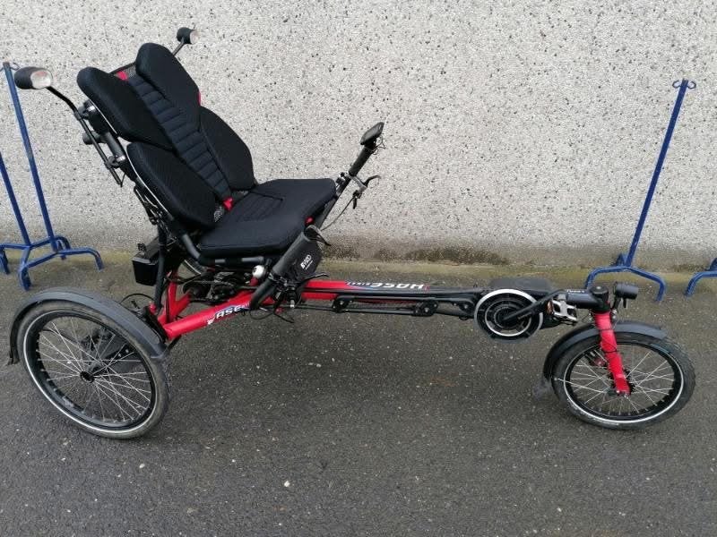 Elektrische ligfiets, Ophalen, Gebruikt, Velgrem