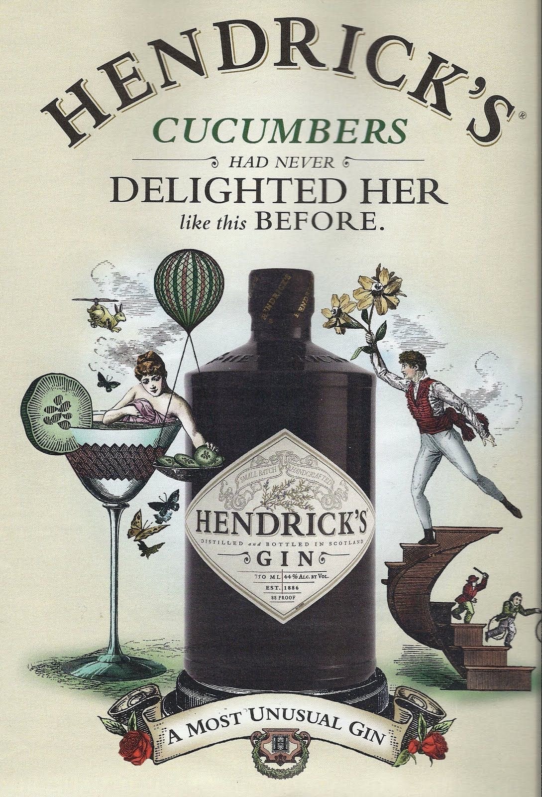 Metalen reclamebord Hendrick’s Gin 2 - retro vintage mancave, Verzamelen, Ophalen of Verzenden, Nieuw, Reclamebord
