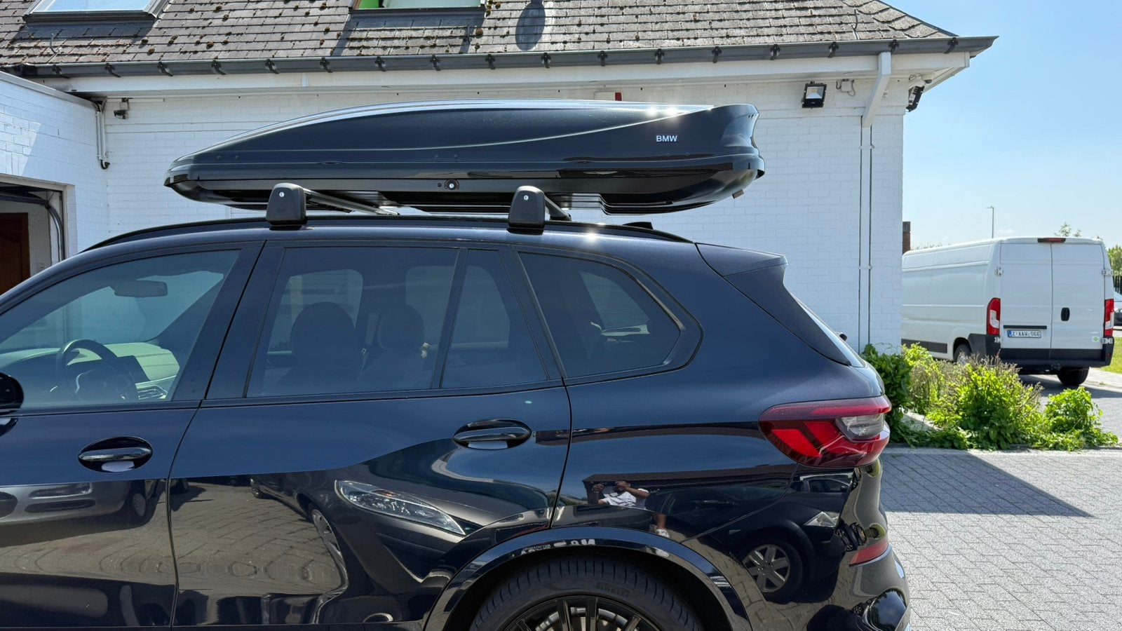 ORGINEEL BMW X5 G05 DAKKOFFER MET DAKDRAGERS, Auto diversen, Dakkoffers, Ophalen, Zo goed als nieuw