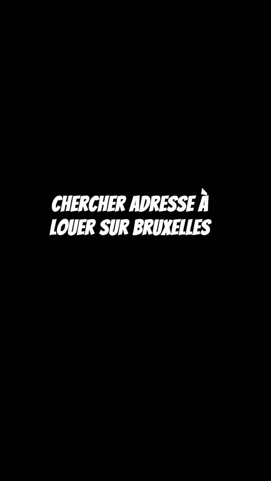 ADRESSE SUR BRUXELLES