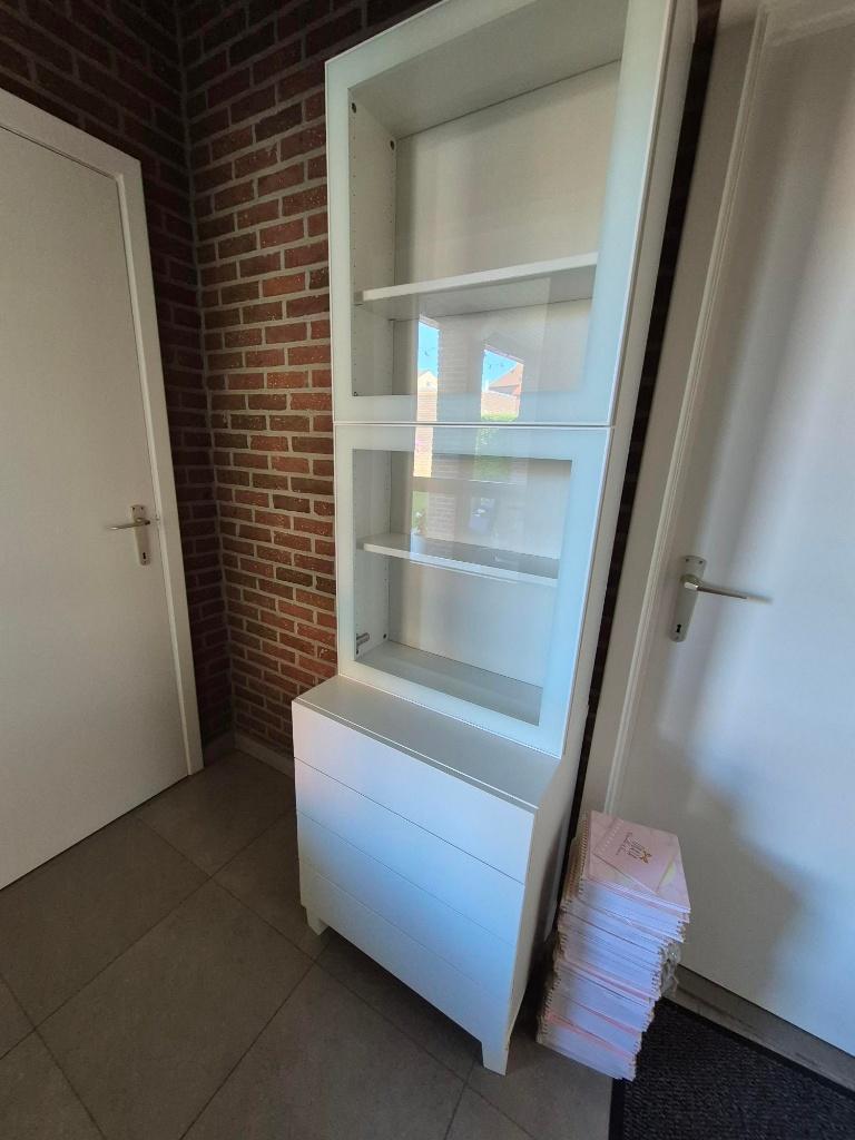 kasten, Ophalen, 50 tot 100 cm, Zo goed als nieuw, Eenvoudig, wit