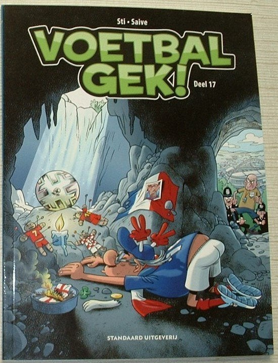 strip voetbalgek nr 17, Eén stripboek, Ophalen of Verzenden, Zo goed als nieuw, Saive Olivier