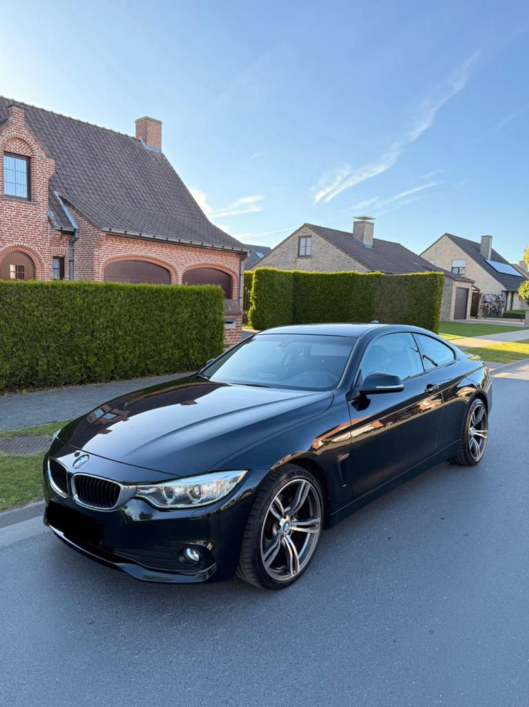 Bmw 420d 163 Pk 2014 Euro 6, Auto's, BMW, Zwart, 4 Reeks, Particulier, Parkeersensor