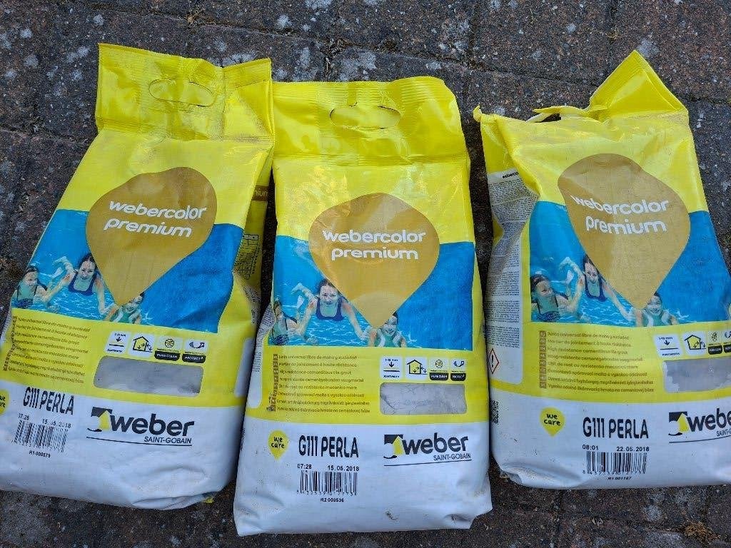 Mortier de jointoiement Webercolor Premium G111.Perla, Bricolage & Construction, Enlèvement, Neuf, Autres matériaux, Carrelage de sol