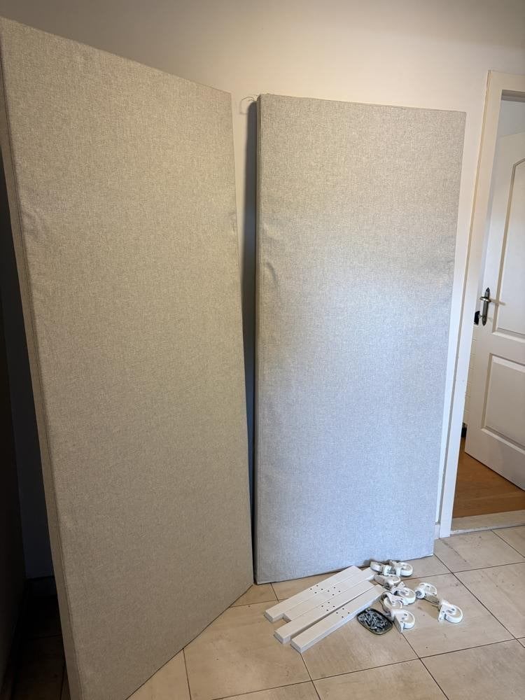 2 IKEA MITTZON akoestisch scherm 85205 op wieltjes, Enlèvement, Comme neuf