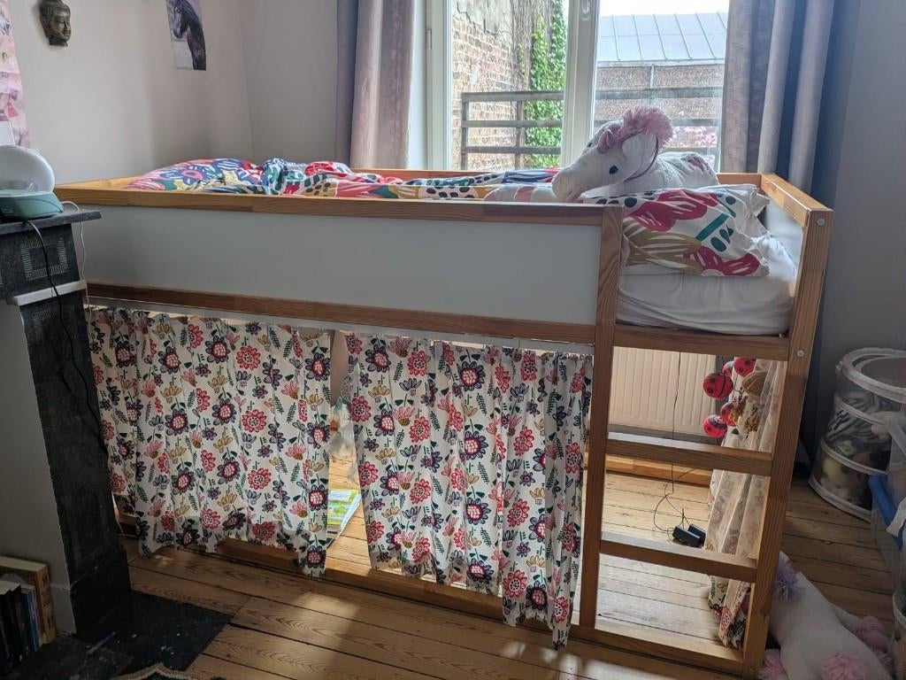 Kinderbed, Ophalen, 90 cm, Eenpersoons, Minder dan 160 cm