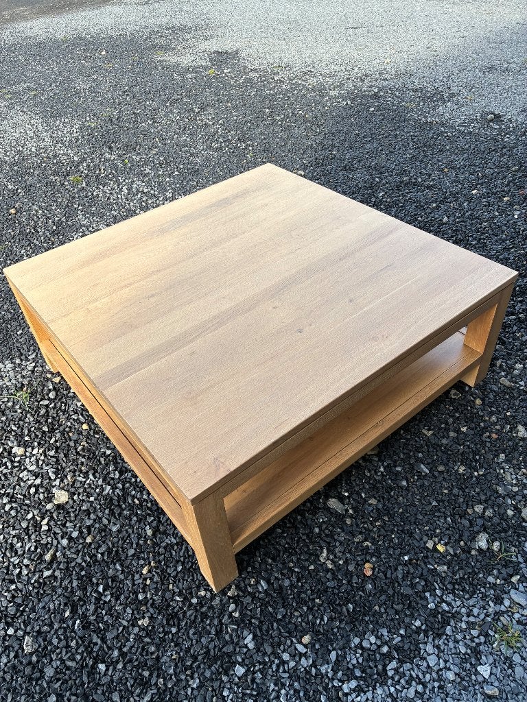 Salontafel eik 110 x 110 cm, Huis en Inrichting, Ophalen, Gebruikt, Minder dan 50 cm, 100 tot 150 cm