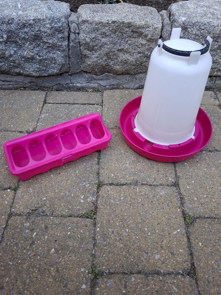 Kuiken voerbakje en waterton 1,5L, Dieren en Toebehoren, Ophalen