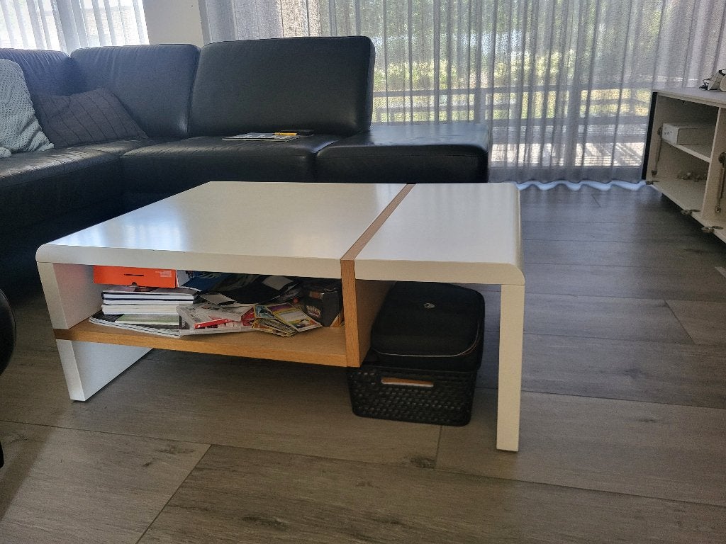 Moderne stevige salontafel, 50 à 100 cm, Comme neuf, Enlèvement, 50 à 100 cm