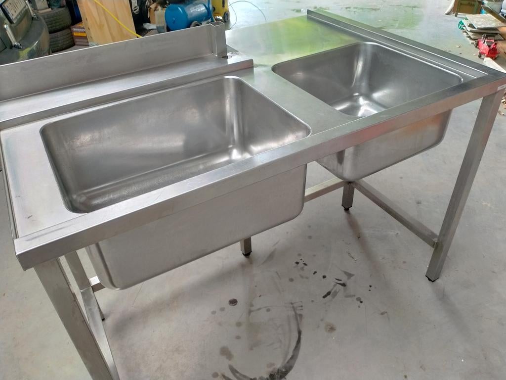 Évier double horeca, Huis en Inrichting, Keuken | Keukenelementen, Ophalen
