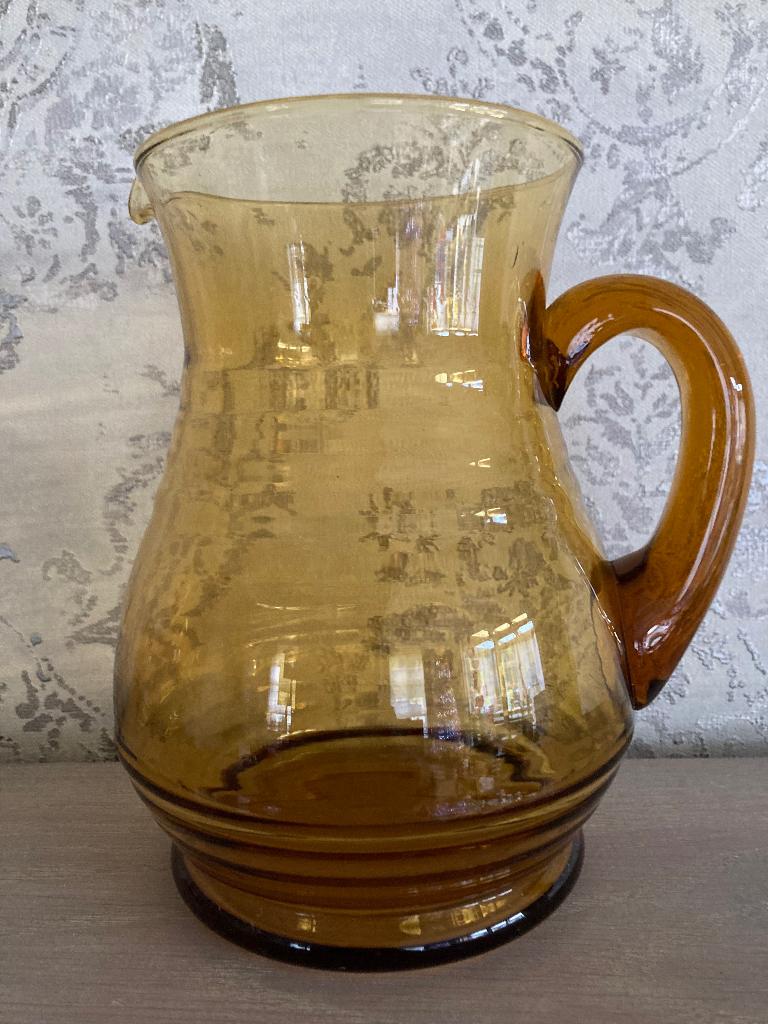 Glazen waterkruik, Antiek en Kunst, Ophalen of Verzenden