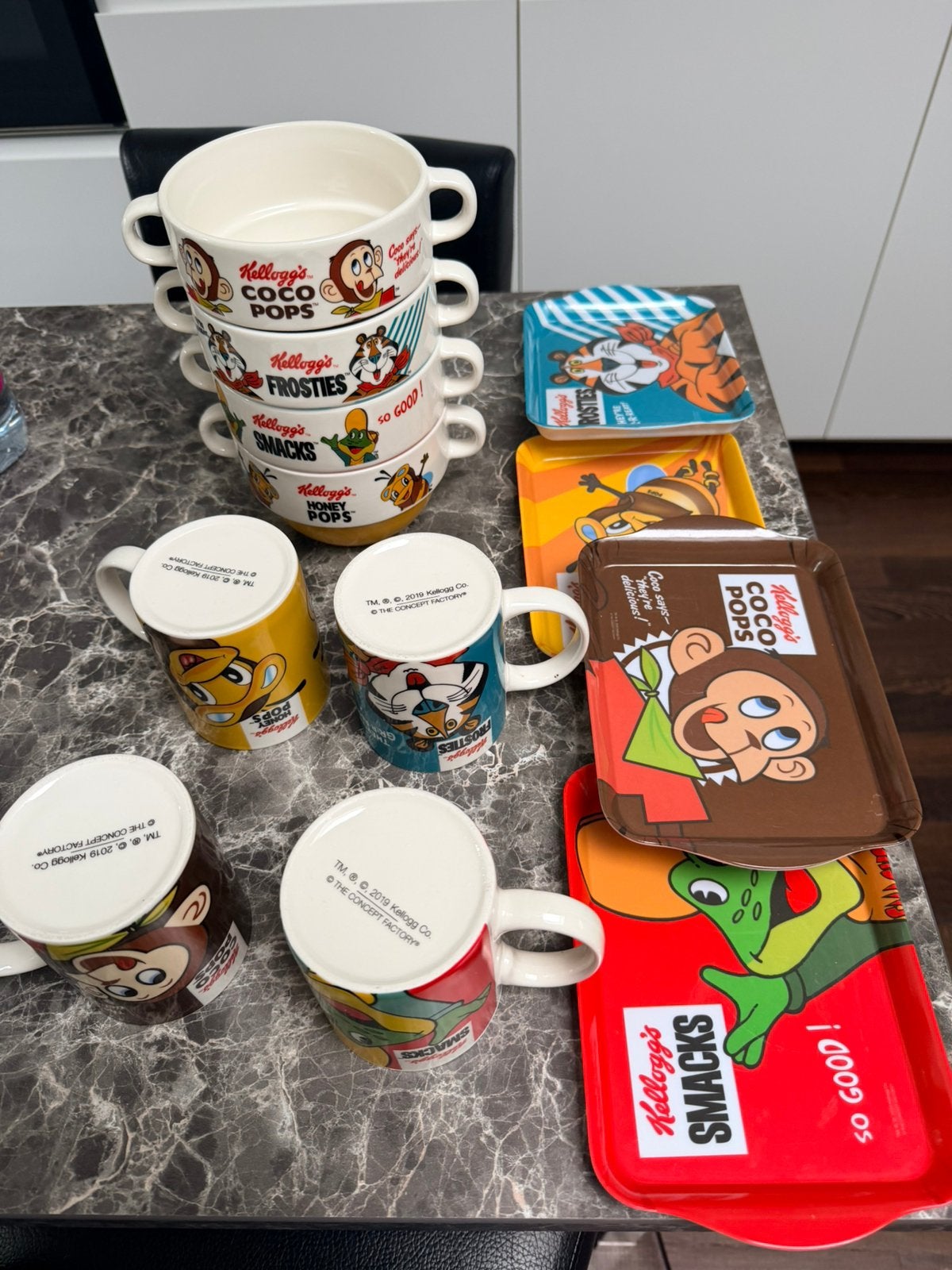 Ensemble petit dejeuner Kellogg’s enfant, Maison & Meubles, Enlèvement, Comme neuf
