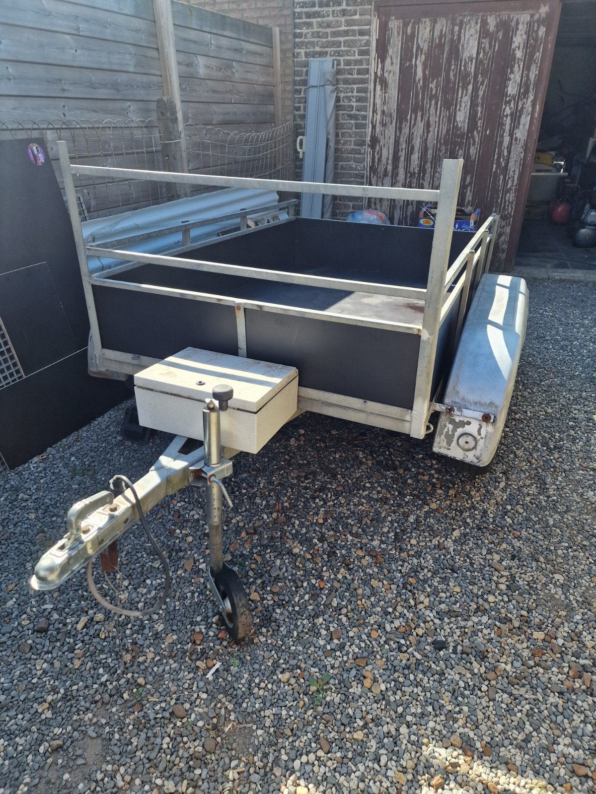 aanhangwagen dubbelas, Enlèvement