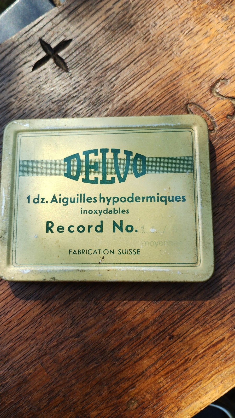 Delvo oud blikje injectienaalden, Verzamelen, Ophalen of Verzenden