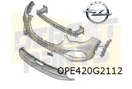 Opel Grandland X (11/17-8/21) (P1UO) Voorbumpergrille onder, Auto-onderdelen, -, -, Opel, Nieuw